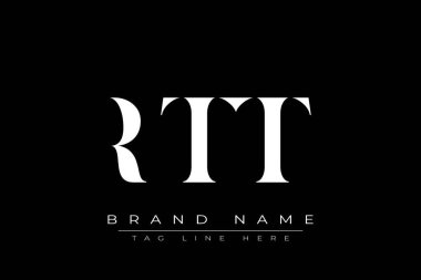 RTT soyut harf logosu tasarımı. Bu logo üç soyut harf tarafından tasarlanmıştır..