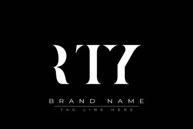 RTY soyut harf logosu tasarımı. Bu logo üç soyut harf tarafından tasarlanmıştır..