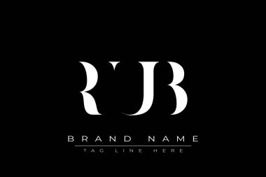 Rub soyut harf logosu tasarımı. Bu logo üç soyut harf tarafından tasarlanmıştır..