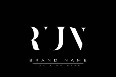 Soyut harf logosu tasarımını çalıştır. Bu logo üç soyut harf tarafından tasarlanmıştır..