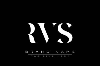 RVS soyut harf logosu tasarımı. Bu logo üç soyut harf tarafından tasarlanmıştır..