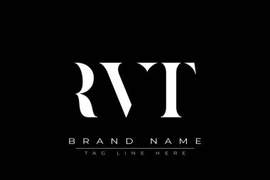 RVT soyut harf logosu tasarımı. Bu logo üç soyut harf tarafından tasarlanmıştır..