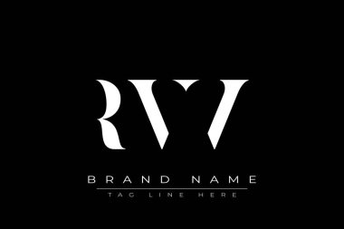 Karavan soyut harf logosu tasarımı. Bu logo üç soyut harf tarafından tasarlanmıştır..