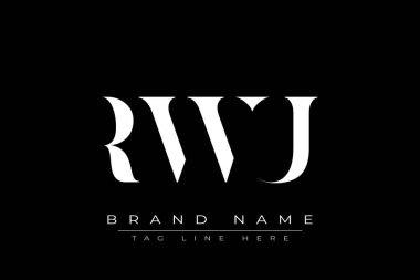 RWU soyut harf logosu tasarımı. Bu logo üç soyut harf tarafından tasarlanmıştır..