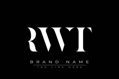 RWT soyut harf logosu tasarımı. Bu logo üç soyut harf tarafından tasarlanmıştır..