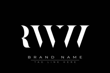 RWW soyut harf logosu tasarımı. Bu logo üç soyut harf tarafından tasarlanmıştır..