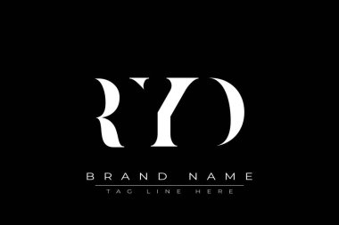 RYD soyut harf logosu tasarımı. Bu logo üç soyut harf tarafından tasarlanmıştır..