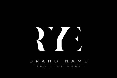 RYE soyut harf logosu tasarımı. Bu logo üç soyut harf tarafından tasarlanmıştır..