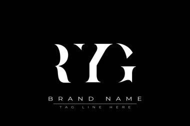 RYG soyut harf logosu tasarımı. Bu logo üç soyut harf tarafından tasarlanmıştır..