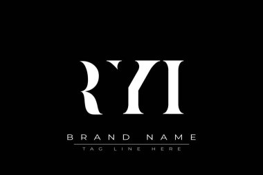 RYI soyut harf logosu tasarımı. Bu logo üç soyut harf tarafından tasarlanmıştır..
