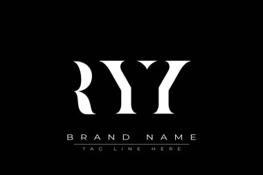 RYY soyut harf logosu tasarımı. Bu logo üç soyut harf tarafından tasarlanmıştır..