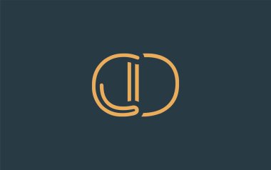 Soyut Harflerle CD Minimalist Satır Sanat Logosu Tasarımı. Gösterişli bir sanat tarzına sahip soyut minimalist logo tasarımı.