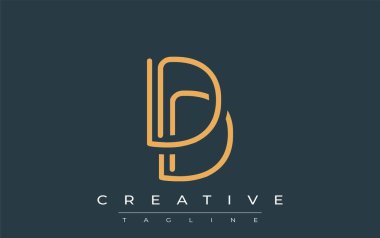 Soyut Harf Harfli DD Minimalist Çizgi Sanat Logosu Tasarımı. Gösterişli bir sanat tarzına sahip soyut minimalist logo tasarımı.