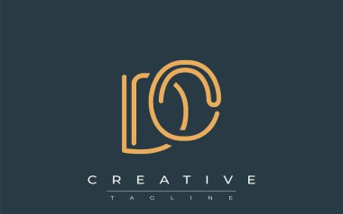 Soyut Harflerle Minimalist Çizgi Sanat Logosu Tasarımı. Gösterişli bir sanat tarzına sahip soyut minimalist logo tasarımı.