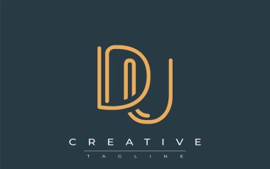 Soyut Harflerle DU Minimalist Çizgi Sanat Logosu Tasarımı. Gösterişli bir sanat tarzına sahip soyut minimalist logo tasarımı.