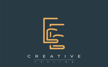 Soyut Harflerle EE Minimalist Çizgi Sanat Logosu Tasarımı. Gösterişli bir sanat tarzına sahip soyut minimalist logo tasarımı.