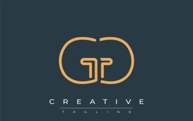 Soyut Harflerle GG Minimalist Çizgi Sanat Logosu Tasarımı. Gösterişli bir sanat tarzına sahip soyut minimalist logo tasarımı.