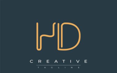 Soyut Harflerle HD Minimalist Çizgi Sanat Logosu Tasarımı. Gösterişli bir sanat tarzına sahip soyut minimalist logo tasarımı.