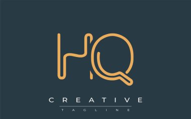 Soyut Harflerle Karargah Minimalist Çizgi Sanat Logosu Tasarımı. Gösterişli bir sanat tarzına sahip soyut minimalist logo tasarımı.