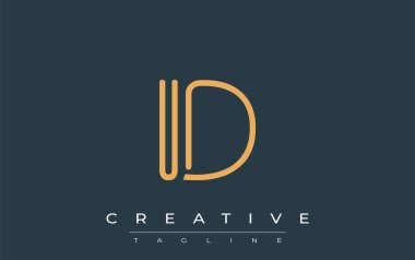 Soyut Harflerle Minimalist Çizgi Sanat Logosu Tasarımı. Gösterişli bir sanat tarzına sahip soyut minimalist logo tasarımı.