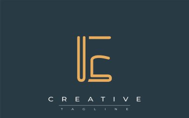 Soyut Harflerle Minimalist Çizgi Sanat Logosu Tasarımı. Gösterişli bir sanat tarzına sahip soyut minimalist logo tasarımı.