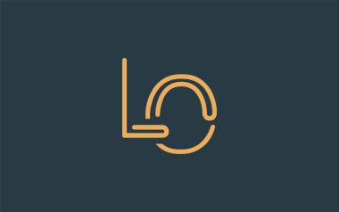 Soyut Harflerle LO Minimalist Çizgi Sanat Logosu Tasarımı. Gösterişli bir sanat tarzına sahip soyut minimalist logo tasarımı.