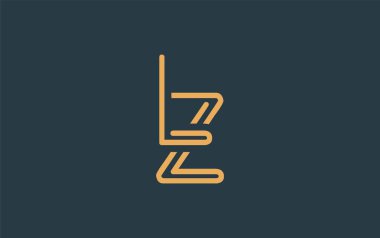 Soyut Harflerle LZ Minimalist Çizgi Sanat Logosu Tasarımı. Gösterişli bir sanat tarzına sahip soyut minimalist logo tasarımı.