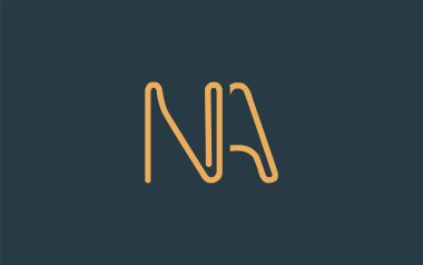 Soyut Harflerle Minimalist Çizgi Sanat Logosu Tasarımı. Gösterişli bir sanat tarzına sahip soyut minimalist logo tasarımı.
