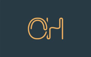 Soyut Harflerle Minimalist Çizgi Sanat Logosu Tasarımı. Gösterişli bir sanat tarzına sahip soyut minimalist logo tasarımı.