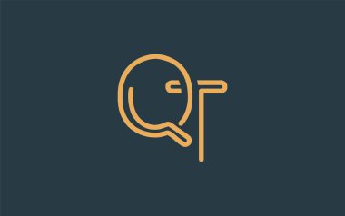 Soyut Harflerle OT Minimalist Çizgi Sanat Logosu Tasarımı. Gösterişli bir sanat tarzına sahip soyut minimalist logo tasarımı.