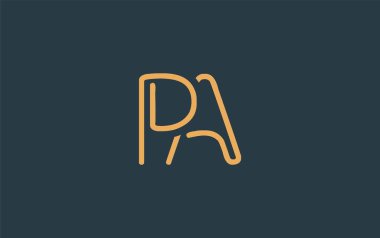 Soyut Harflerle Minimalist Çizgi Sanat Logosu Tasarımı. Gösterişli bir sanat tarzına sahip soyut minimalist logo tasarımı.