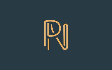 Soyut Harflerle PN Minimalist Çizgi Sanat Logosu Tasarımı. Gösterişli bir sanat tarzına sahip soyut minimalist logo tasarımı.