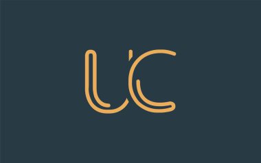 Soyut Harflerle UC Minimalist Çizgi Sanat Logosu Tasarımı. Gösterişli bir sanat tarzına sahip soyut minimalist logo tasarımı.