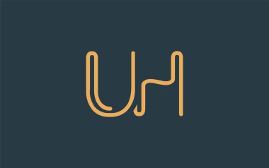Soyut Harflerle Minimalist Çizgi Sanat Logosu Tasarımı. Gösterişli bir sanat tarzına sahip soyut minimalist logo tasarımı.