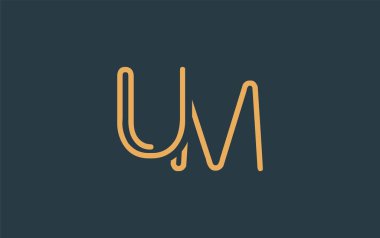 Soyut Harflerle Minimalist Çizgi Sanat Logosu Tasarımı. Gösterişli bir sanat tarzına sahip soyut minimalist logo tasarımı.