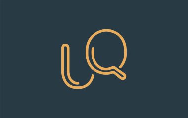 Soyut Harflerle UQ Minimalist Çizgi Sanat Logosu Tasarımı. Gösterişli bir sanat tarzına sahip soyut minimalist logo tasarımı.