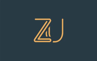 Soyut Harflerle ZU Minimalist Çizgi Sanat Logosu Tasarımı. Gösterişli bir sanat tarzına sahip soyut minimalist logo tasarımı.