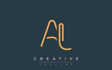 Soyut Harflerle AJ Minimalist Çizgi Sanat Logosu Tasarımı. Gösterişli bir sanat tarzına sahip soyut minimalist logo tasarımı.