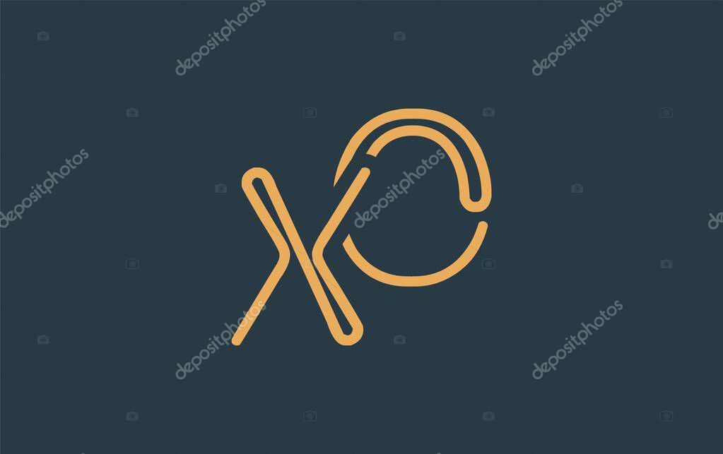 XO Minimalistic Line Art Logo Design with Abstract Lettering. Abstract minimalistic logo design featuring a sleek line art style.