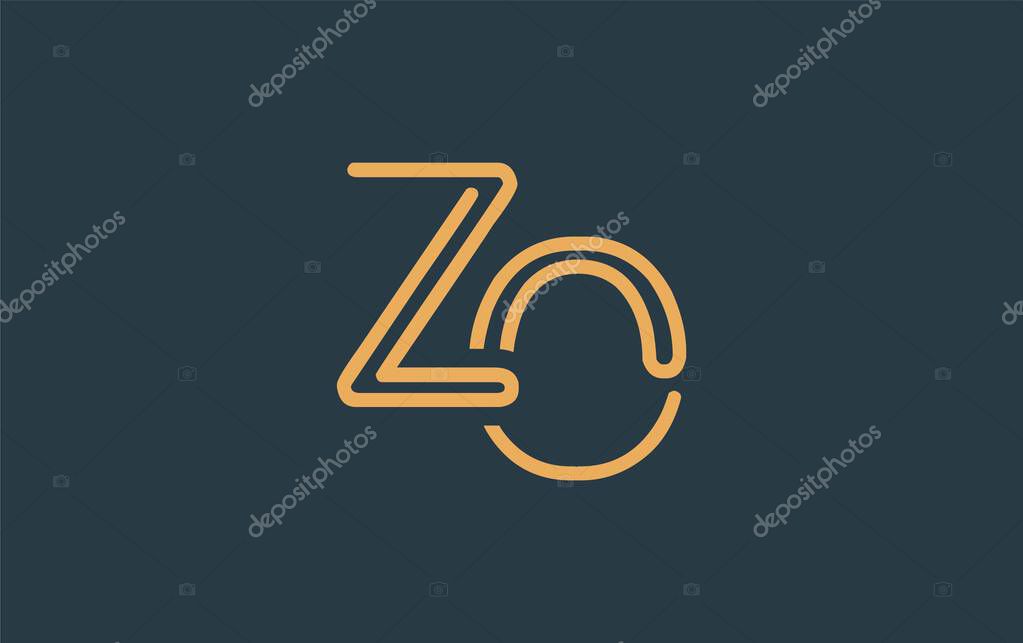 ZO Minimalistic Line Art Logo Design with Abstract Lettering. Abstract minimalistic logo design featuring a sleek line art style.