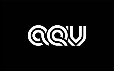 AEV Yaratıcı Eşsiz Modern Harf Logosu Tasarımı. Benzersiz bir harf dizaynına sahip stilize logo, soyut minimalist estetik ve modern cazibe sunar.