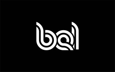 BEL Yaratıcı Eşsiz Modern Harf Logosu Tasarımı. Benzersiz bir harf dizaynına sahip stilize logo, soyut minimalist estetik ve modern cazibe sunar.