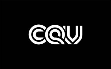 CEV Yaratıcı Eşsiz Modern Harf Logosu Tasarımı. Benzersiz bir harf dizaynına sahip stilize logo, soyut minimalist estetik ve modern cazibe sunar.