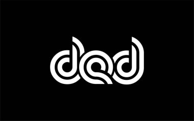 DED Yaratıcı Eşsiz Modern Harf Logosu Tasarımı. Benzersiz bir harf dizaynına sahip stilize logo, soyut minimalist estetik ve modern cazibe sunar.