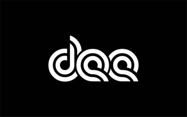 DEE Yaratıcı Eşsiz Modern Harf Logosu Tasarımı. Benzersiz bir harf dizaynına sahip stilize logo, soyut minimalist estetik ve modern cazibe sunar.