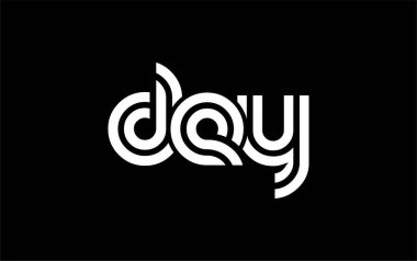 DEY Yaratıcı Eşsiz Modern Harf Logosu Tasarımı. Benzersiz bir harf dizaynına sahip stilize logo, soyut minimalist estetik ve modern cazibe sunar.