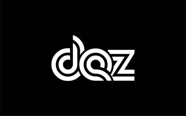 DEZ Yaratıcı Eşsiz Modern Harf Logosu Tasarımı. Benzersiz bir harf dizaynına sahip stilize logo, soyut minimalist estetik ve modern cazibe sunar.