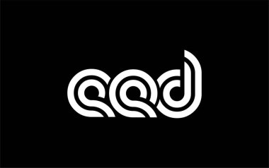 EED Yaratıcı Eşsiz Modern Harf Logosu Tasarımı. Benzersiz bir harf dizaynına sahip stilize logo, soyut minimalist estetik ve modern cazibe sunar.
