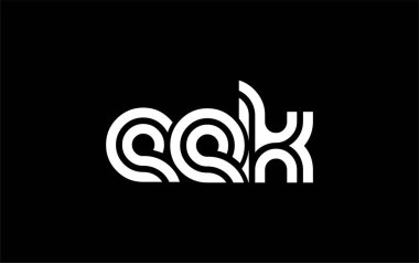 EEK Yaratıcı Eşsiz Modern Harf Logosu Tasarımı. Benzersiz bir harf dizaynına sahip stilize logo, soyut minimalist estetik ve modern cazibe sunar.
