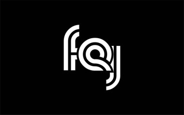 FEJ Yaratıcı Eşsiz Modern Harf Logosu Tasarımı. Benzersiz bir harf dizaynına sahip stilize logo, soyut minimalist estetik ve modern cazibe sunar.